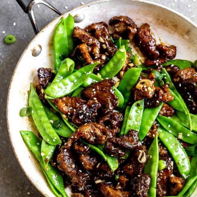 Beef with Snow Peas.
