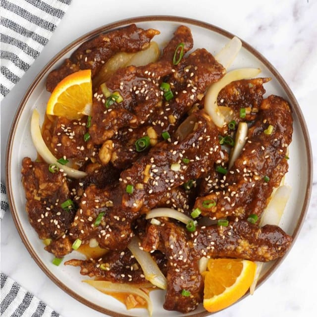 Crispy Orange Beef.