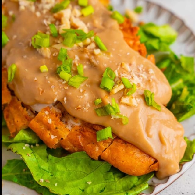 Almond Fried Chicken.