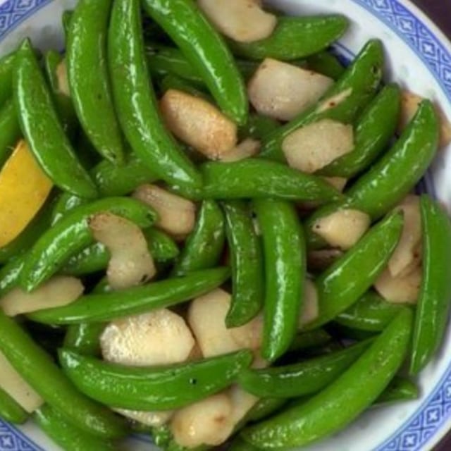 Snow Peas and Water Chestnuts.