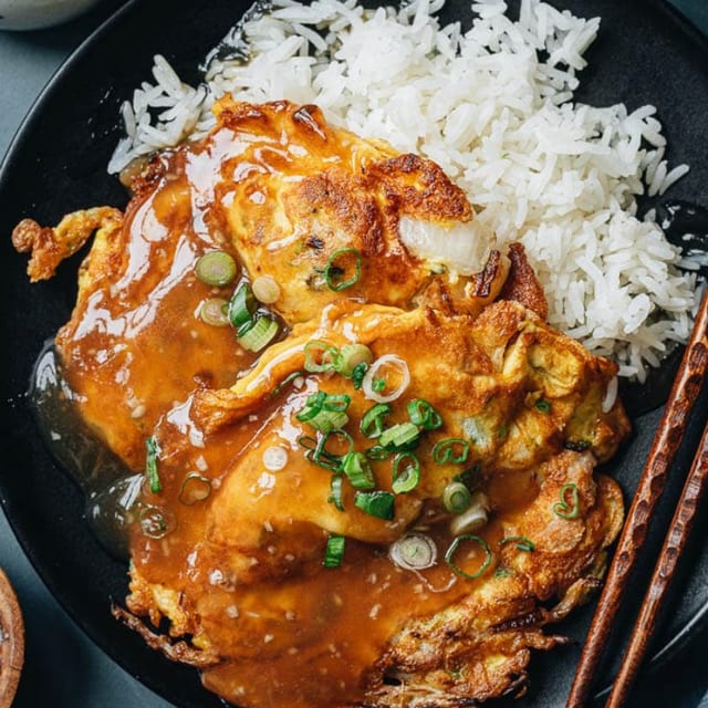 Chicken Egg Foo Young.
