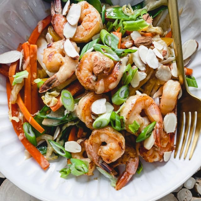 Shrimp with Almonds.