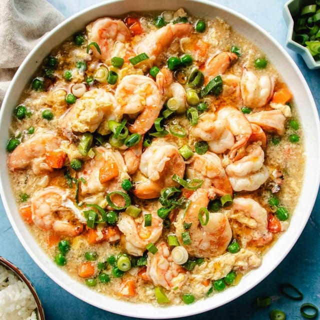 Shrimp with Lobster Sauce.