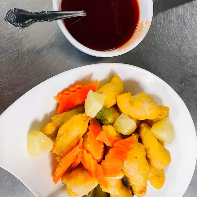 Sweet & Sour Chicken.