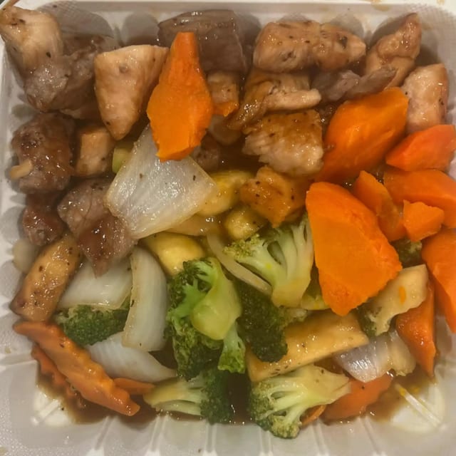 Hibachi Chicken & Steak.