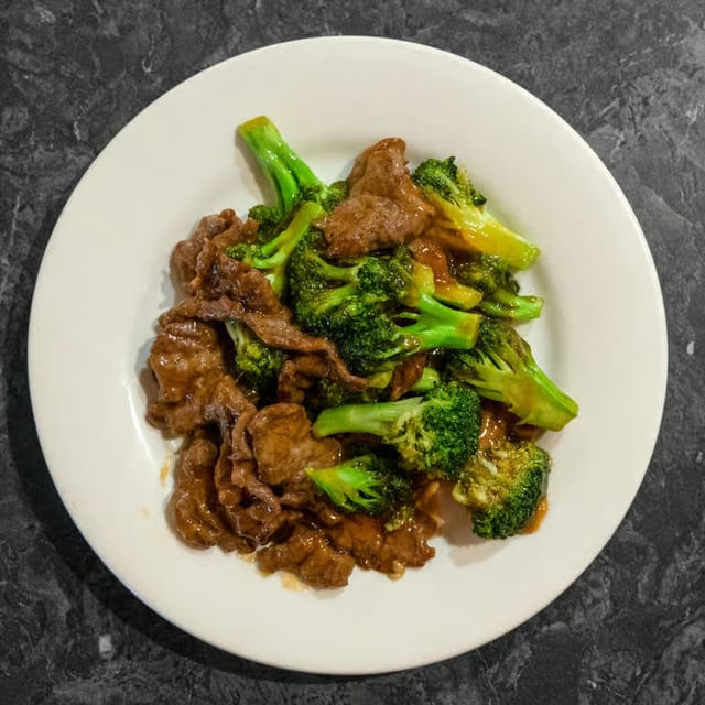 Beef with Fresh Broccoli.